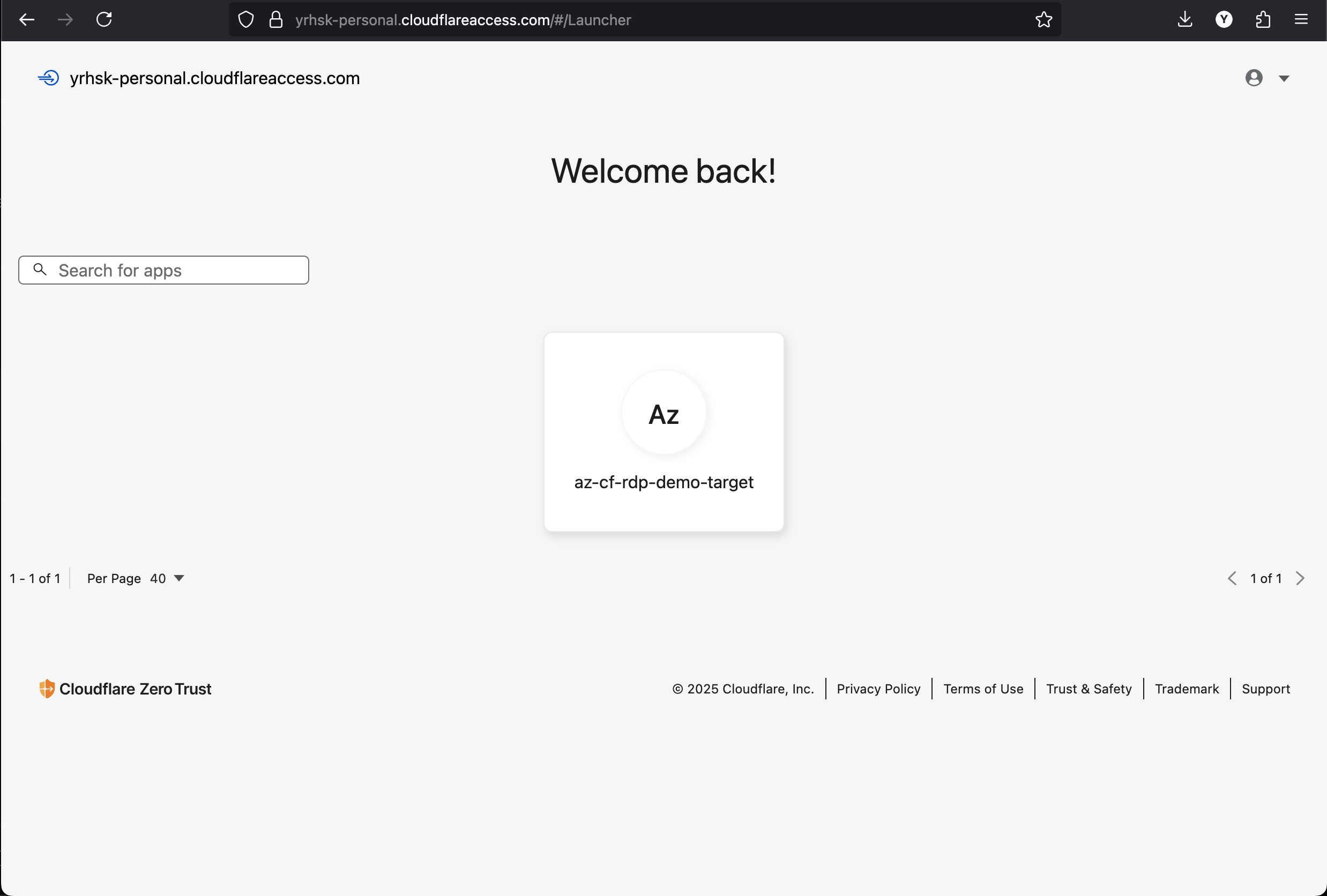Cloudflare Access demo application