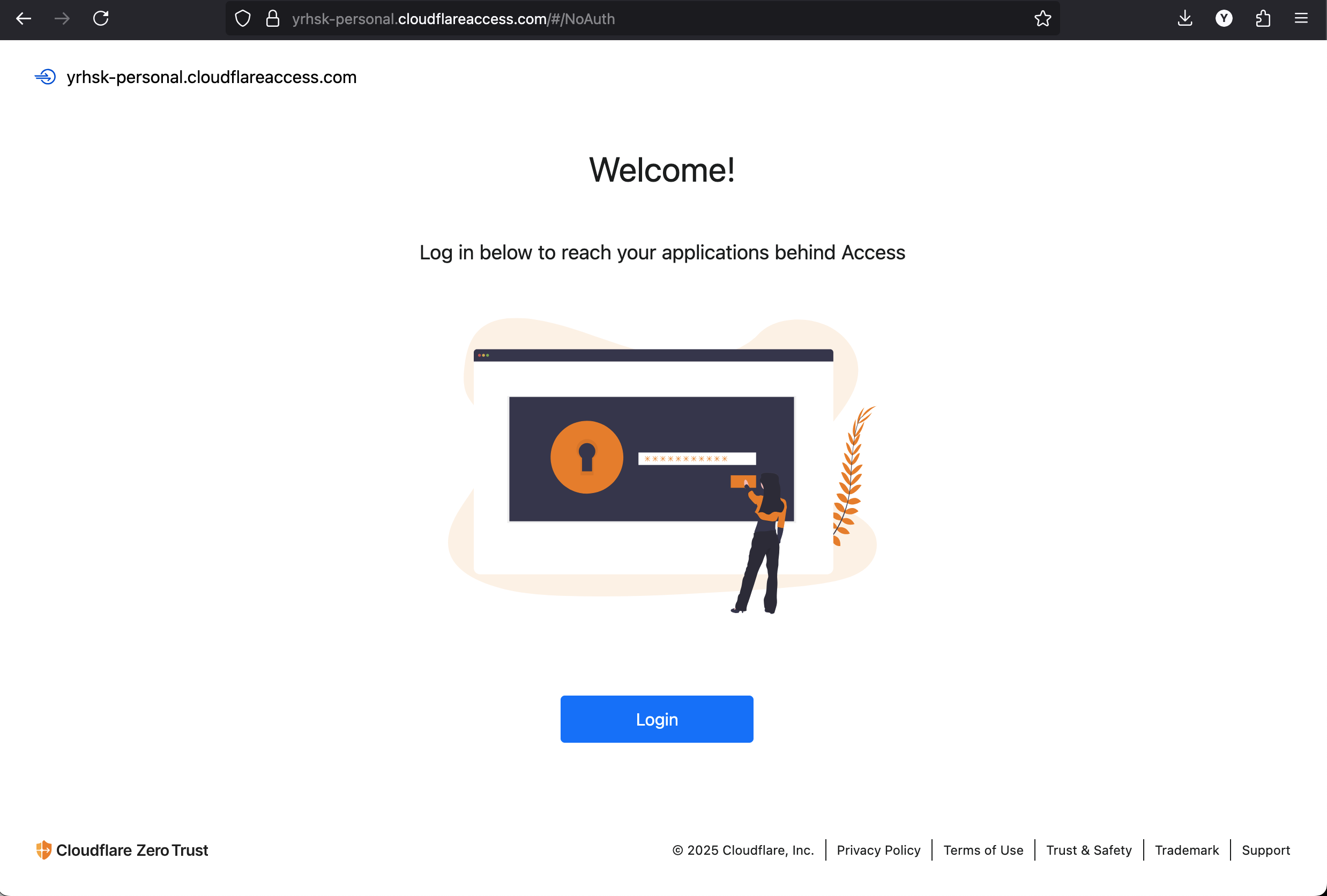Cloudflare Access page